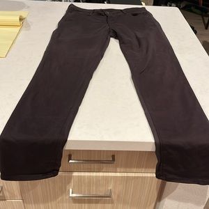 The prima mid-rise cigarette AG Adriano Goldscmied brown pants euc 28R